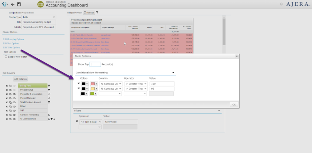 Conditional Formatting Setup 1